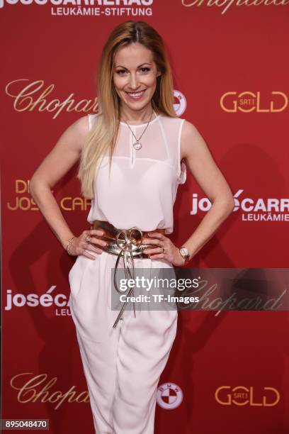 Andrea Kaiser attends the 23th Annual Jose Carreras Gala on December 14, 2017 in Munich, Germany.