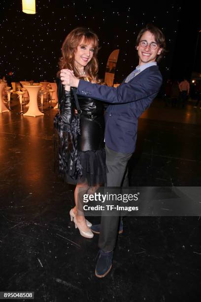 Cornelia Corba and her son Benjamin Corba attend the 23th Annual Jose Carreras Gala on December 14, 2017 in Munich, Germany.