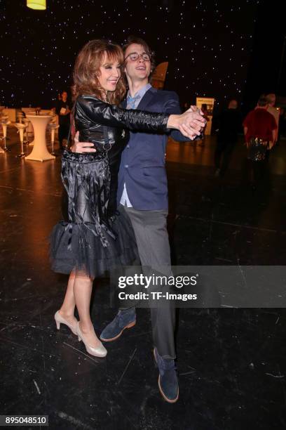Cornelia Corba and her son Benjamin Corba attend the 23th Annual Jose Carreras Gala on December 14, 2017 in Munich, Germany.