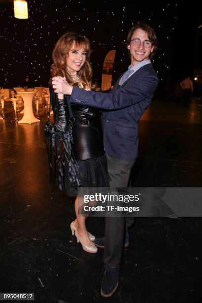 Cornelia Corba and her son Benjamin Corba attend the 23th Annual Jose Carreras Gala on December 14, 2017 in Munich, Germany.