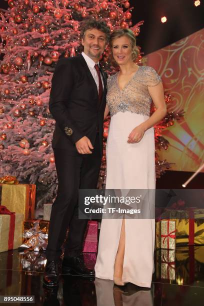 Jonas Kaufmann and Nina Eichinger attend the 23th Annual Jose Carreras Gala on December 14, 2017 in Munich, Germany.