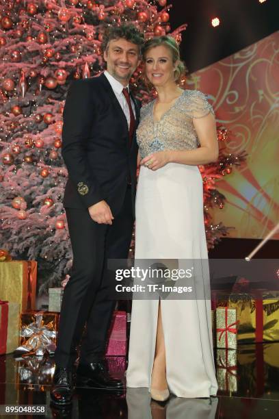 Jonas Kaufmann and Nina Eichinger attend the 23th Annual Jose Carreras Gala on December 14, 2017 in Munich, Germany.