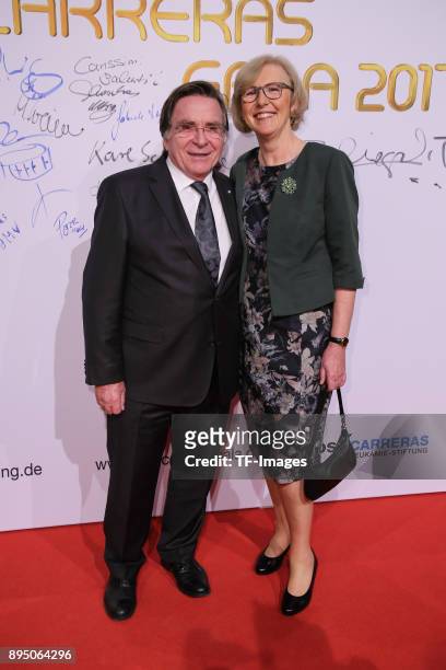 Elmar Wepper and Anita Schlierf attend the 23th Annual Jose Carreras Gala on December 14, 2017 in Munich, Germany.