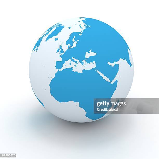 world welt - globus europa stock-fotos und bilder