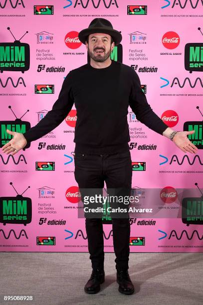 Spanish actor Alex O'Dogherty attends the MIM Series Awards 2017 at the ME Hotel on December 18, 2017 in Madrid, Spain.
