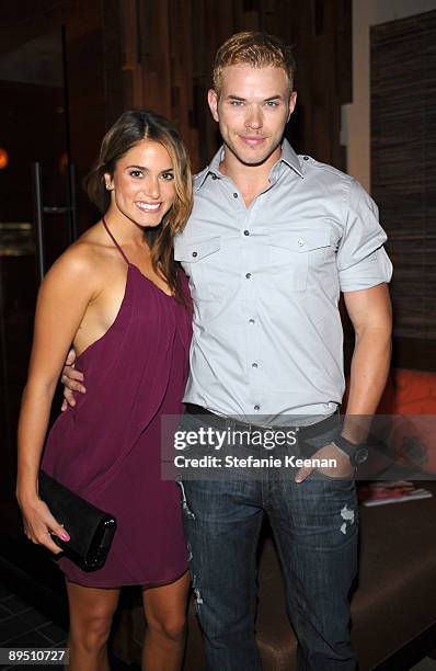 Nikki Reed and Kellan Lutz attend The Hit the Road TXT L8TR Campaign Event at Nobu on July 29, 2009 in Los Angeles, California.