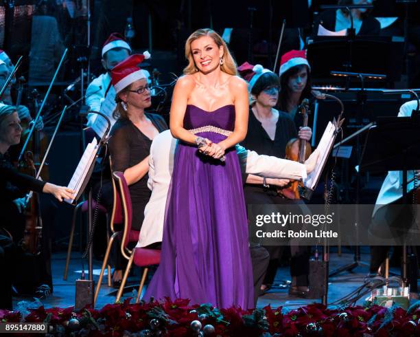 Katherine Jenkins performs in 'Christmas with Katherine Jenkins' live on stage at The Royal Albert Hall on December 18, 2017 in London, England.