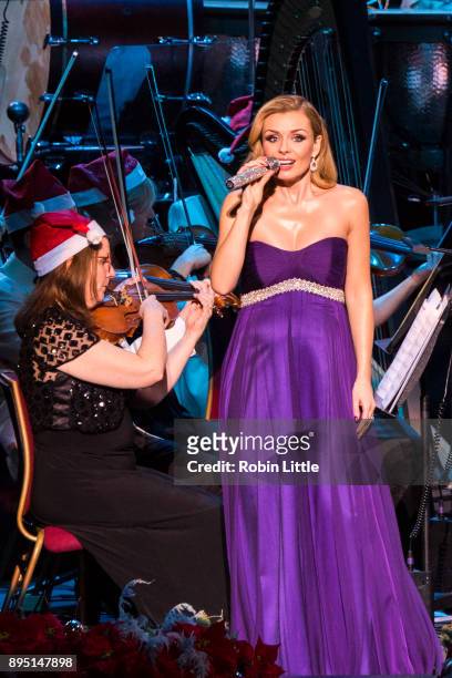 Katherine Jenkins performs in 'Christmas with Katherine Jenkins' live on stage at The Royal Albert Hall on December 18, 2017 in London, England.