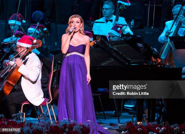 Katherine Jenkins performs in 'Christmas with Katherine Jenkins' live on stage at The Royal Albert Hall on December 18, 2017 in London, England.