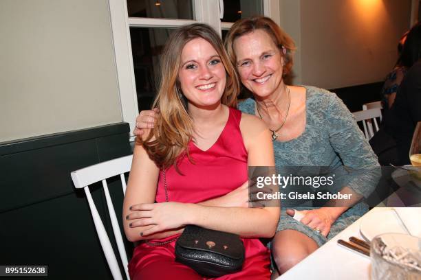 Karin Seehofer and her daughter Susanne Seehofer during the annual Christmas Roast Kid Dinner on December 18, 2017 in Munich, Germany.