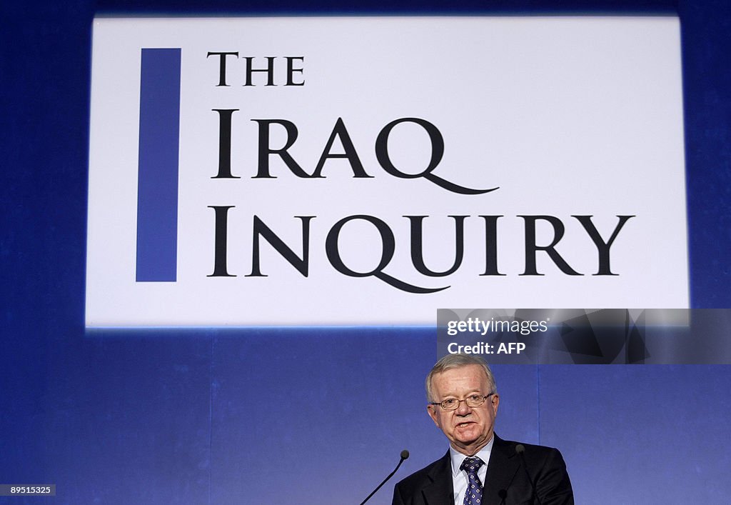 John Chilcot, the Chairman of the Iraq I