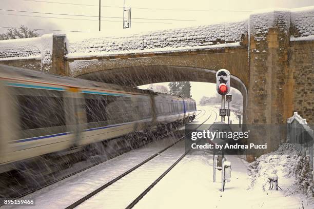 oxford parkway station, water eaton, oxfordshire, united kingdom - oxfordshire stock pictures, royalty-free photos & images