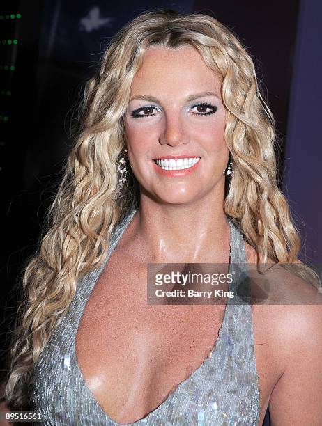 Wax figure of Britney Spears is displayed at Madame Tussaud's Wax Museum on July 29, 2009 in Hollywood, California.