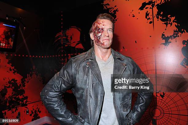 Wax figure of Arnold Schwarzenegger is displayed at Madame Tussaud's Wax Museum on July 29, 2009 in Hollywood, California.