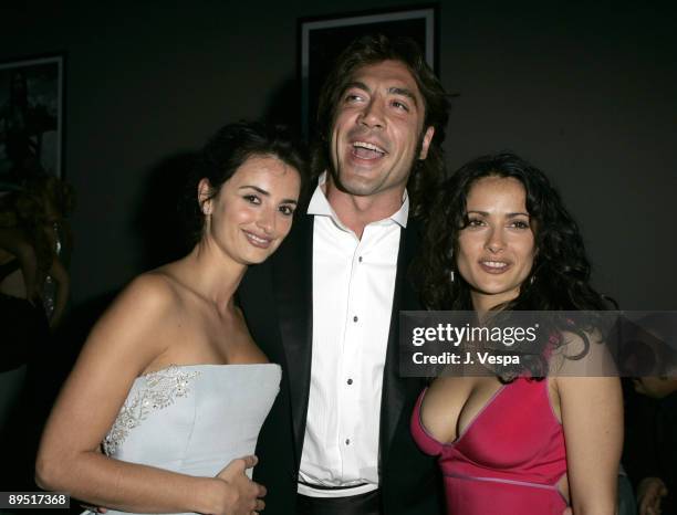 Penelope Cruz, Javier Bardem and Salma Hayek