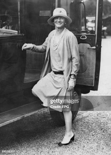 French fashion designer Coco Chanel in the French seaside resort of Biarritz, circa 1928.