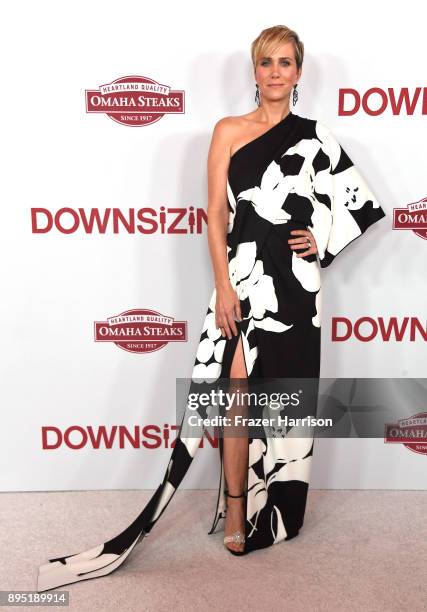 Kristen Wiig attends the Los Angeles Special Screening of Downsizing at The Regency Village Theatre on December 18, 2017 in Westwood, CA.