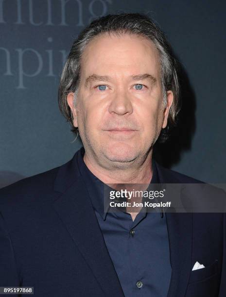 Actor Timothy Hutton attends the Los Angeles Premiere "All The Money In The World" at Samuel Goldwyn Theater on December 18, 2017 in Beverly Hills,...