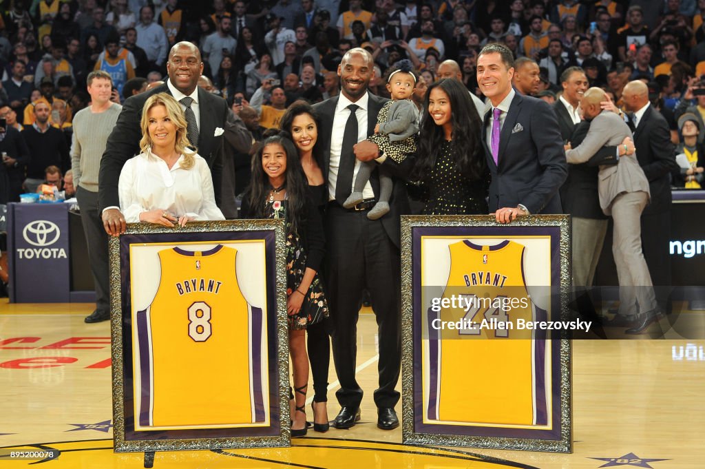 Celebrities At The Los Angeles Lakers Game