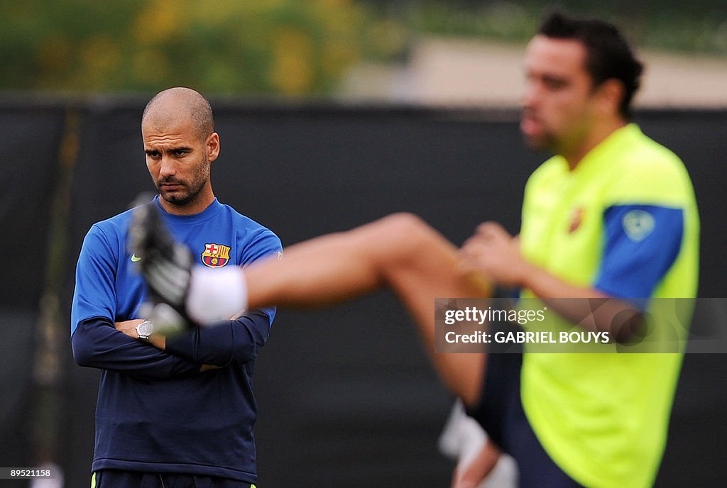 Barcelona FC head coach Josep Guardiola