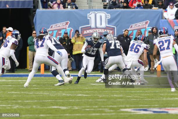 Wide Receiver Terrance Williams of the Dallas Cowboys in action against the New York Giants on December 10, 2017 at MetLife Stadium in East...