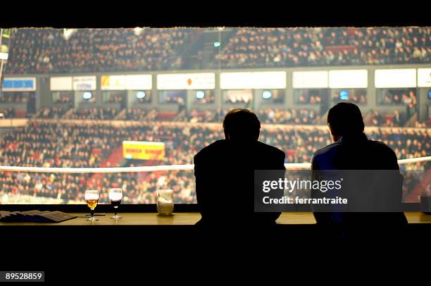 press room - sports commentator stock pictures, royalty-free photos & images