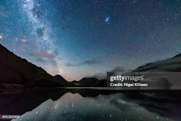 moke lake, queenstown - queenstown new zealand stock pictures, royalty-free photos & images