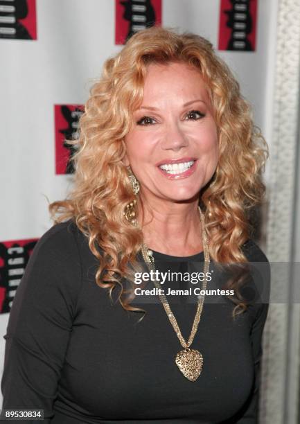 Media Personality Kathie Lee Gifford poses for a photo at the Afterparty for the opening night of the Broadway Play "Cyrano de Bergerac" held at...