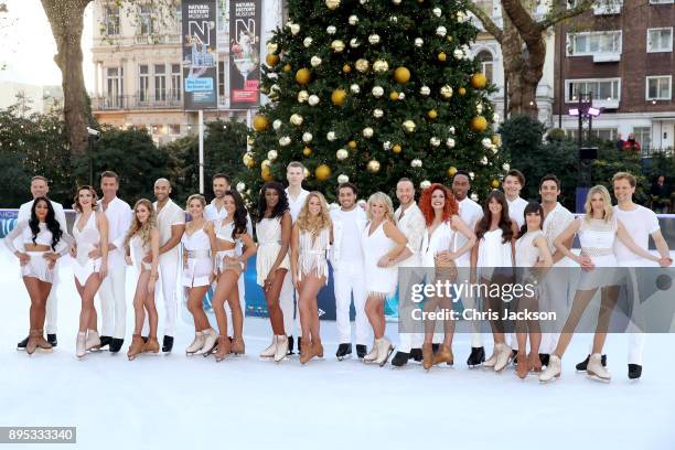 Ice skaters and contestants Antony Cotton and Brandee Malto, Candice Brown and Matt Evers, Brianne Delcourt and Alex Beresford, Stephanie Waring and...