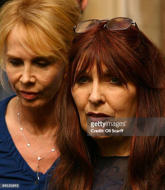 Actress Trudie Styler consoles Janis Sharp , the mother of British hacker Gary McKinnon, outside the High Court after hearing that her son has lost...