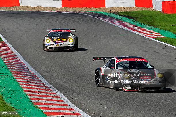 The Prospeed Competition Racing Team compete in the 2009 FIA GT Championship race around the Spa circuit in Belgium on July 25, 2009