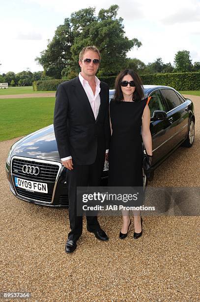 Rupert Penry-Jones and Dervla Kirwan attend private lunch hosted by Audi at Goodwood on July 30, 2009 in Chichester, England.