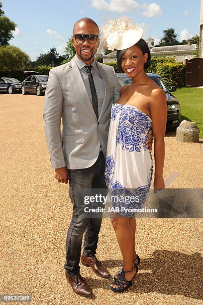 Beverley Knight and guest attends private lunch hosted by Audi at Goodwood on July 30, 2009 in Chichester, England.