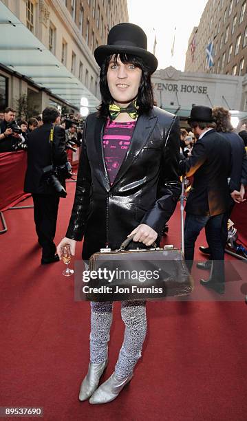 Comedian Noel Fielding arrives at the Galaxy British Book Awards at Grosvenor House on April 3, 2009 in London, England.