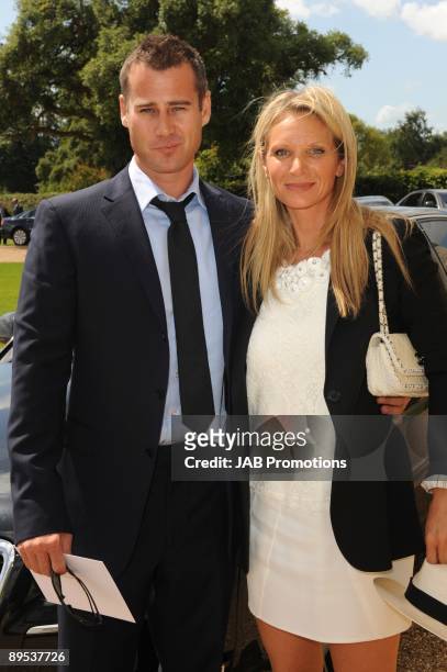 Tim Vincent and guest attends private lunch hosted by Audi at Goodwood on July 30, 2009 in Chichester, England.