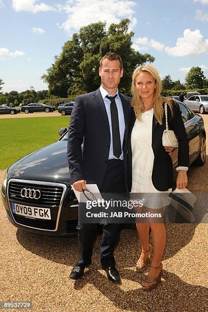 Tim Vincent and guest attend private lunch hosted by Audi at Goodwood on July 30, 2009 in Chichester, England.