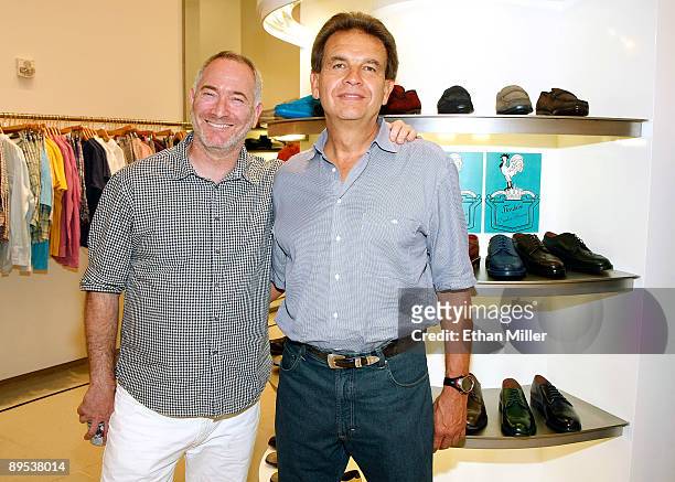 Florsheim by Duckie Brown general manager Danny Livingston and Florsheim President David McGinnis appear at a debut party for Florsheim by Duckie...