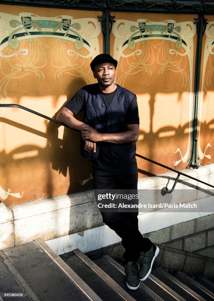 Solaar Rapper Rapper MC Solaar is photographed for Paris Match on October 16, 2017 ...