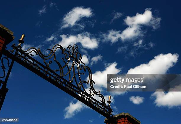 General view of The Hobbs Gates entrance during day one of the LV County Championship Division Two match between Surrey and Leicestershire at The...