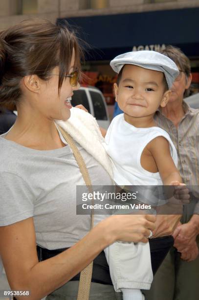 Angelina Jolie and Baby Maddox