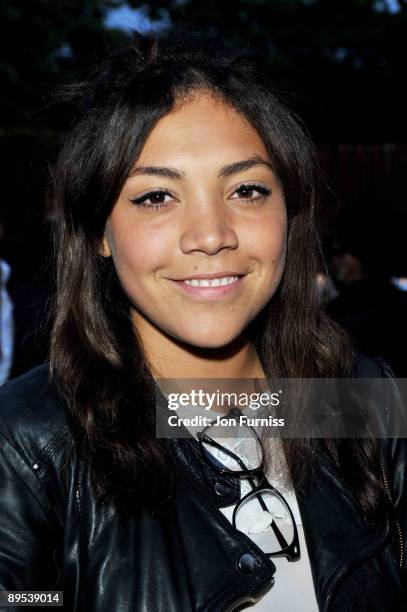 Miquita Oliver attends the annual summer party at The Serpentine Gallery on July 9, 2009 in London, England.