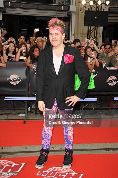 Perez Hilton arrives on the red carpet of the 20th Annual MuchMusic Video Awards at the MuchMusic HQ on June 21, 2009 in Toronto, Canada.