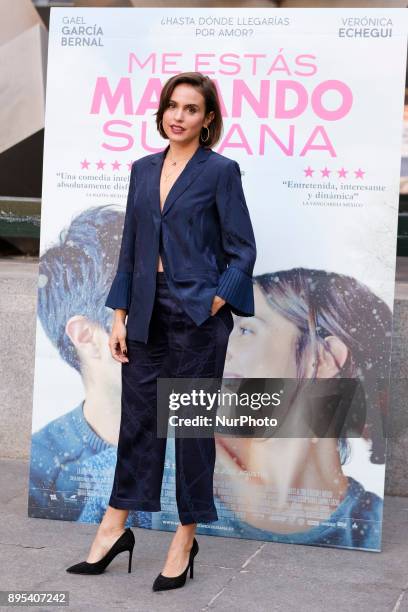 The actress Veronica Echegui attends the presentation of the movie ME ESTAS MATANDO, SUSANA in Madrid. Spain. December 19, 2017