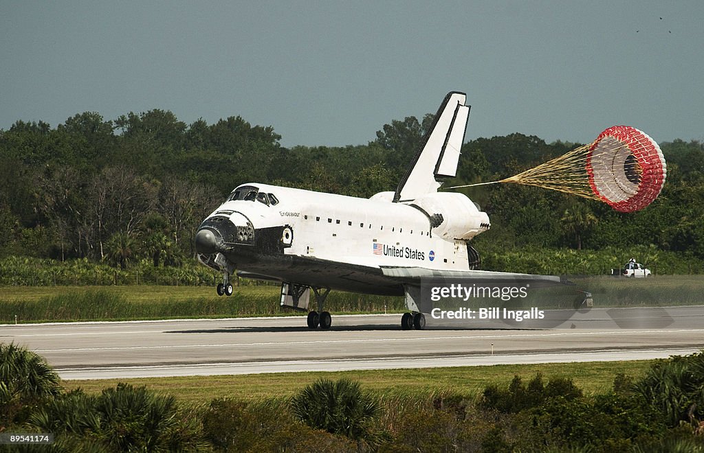 Space Shuttle Endeavour Returns To Kennedy Space Center