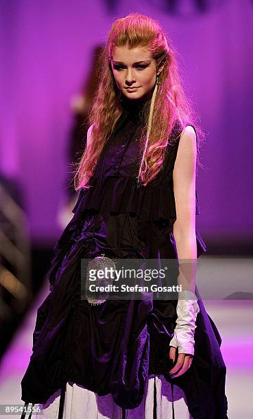 Model showcases a design by Empire Rose on the catwalk during the StyleAid Perth Fashion Event 2009 at the Burswood Entertainment Complex on July 31,...