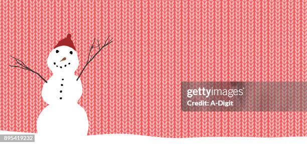 snowman sweater header - pebble texture stock illustrations