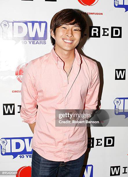 Justin Chon at the Circle of Confusion and IDW Comic-Con Party at the Omni Hotel in San Diego, California.