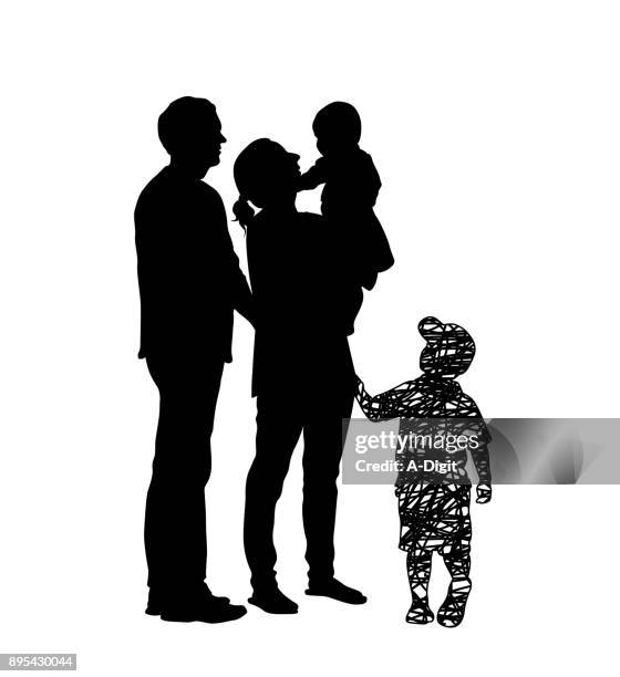 left out and forgotten - mom newborn stock illustrations