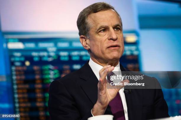 Robert Kaplan, president and chief executive officer of the Federal Reserve Bank of Dallas, speaks during a Bloomberg Television interview in New...