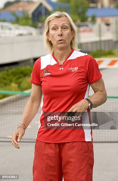 Martina Navratilova attends the Philadelphia Freedoms 2009 Season Kick-Off at King of Prussia Mall on July 20, 2009 in King of Prussia, Pennsylvania.